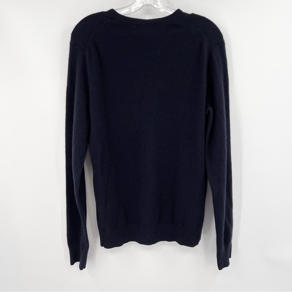 J+ uniqlo x Jil Sander navy V-Neck cashmere Sweater L - Picture 4 of 5
